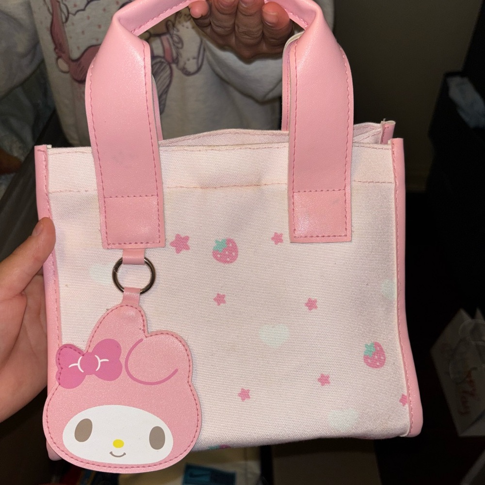Hello Kitty Pink and White Tote Bag